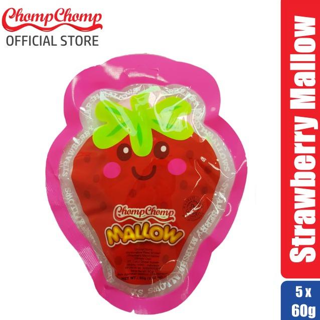 

Sna Marshmallow Chompchomp Strawberry 60Gr Isi 5 Bungkus