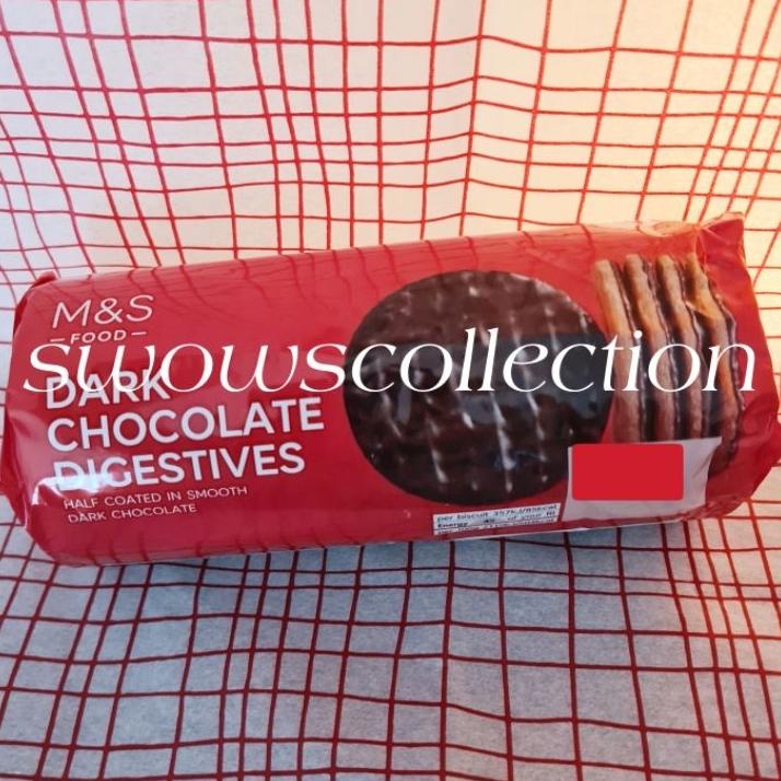 

M&S Mark Marks & And Scer Digestives Digestive Dark Chocolate Biscuit Cookies Biskuit Gandum Cokelat Coklat