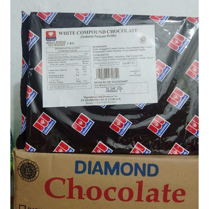 

Diamond Coklat Putih/White Chocolate Coumpound 1Kg