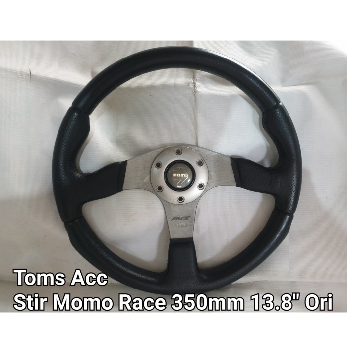 {Second} Stir Momo Race 350 mm Original Leather Italy Steering Wheel Limited
