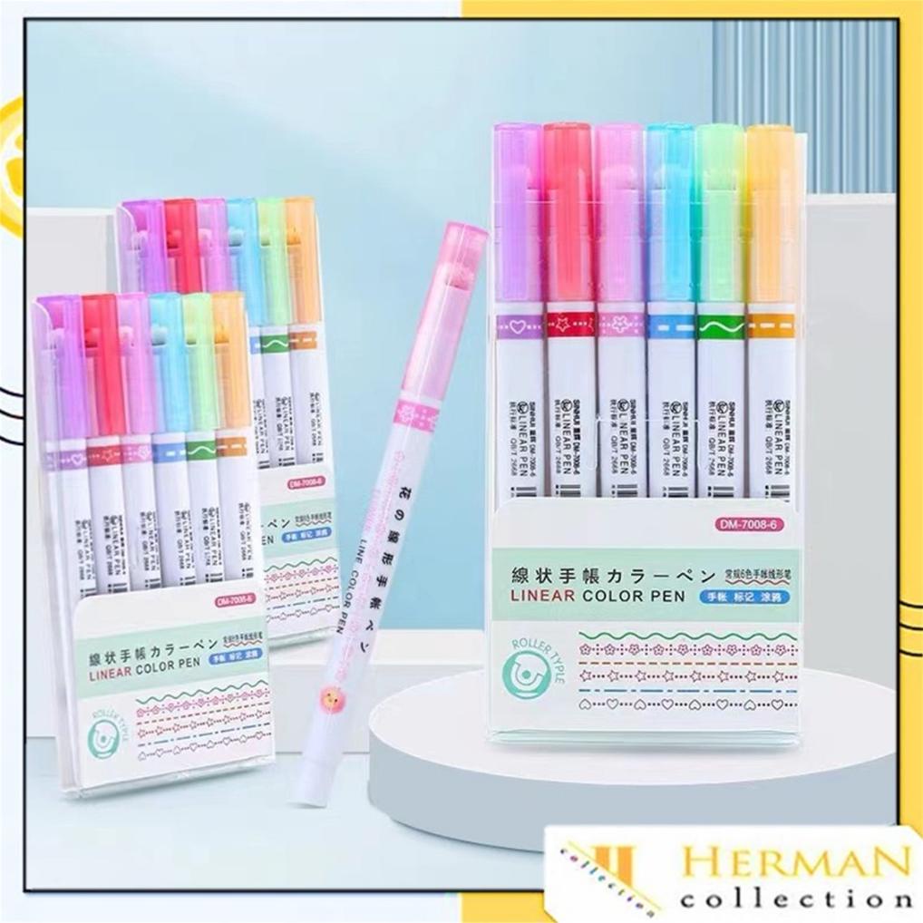 

Berkelas Hc Spidol Garis Aesthetic Warna Warni Spidol Garis Motif Lucu 1 Set 6 Pcs Pulpen Roller Pen Higlighter Random Spidol Garis Line Marker Alat Tulis Kantor