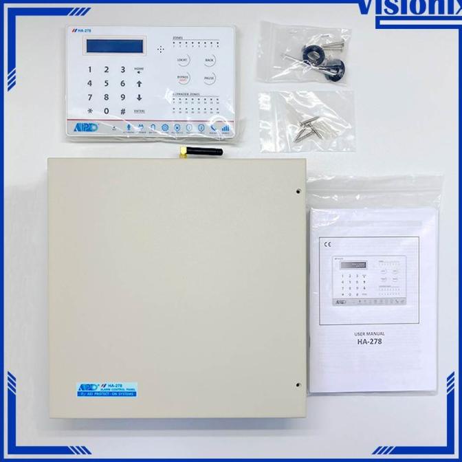 Security Alarm Panel 8 Zone Alarm Control Panel HA-278