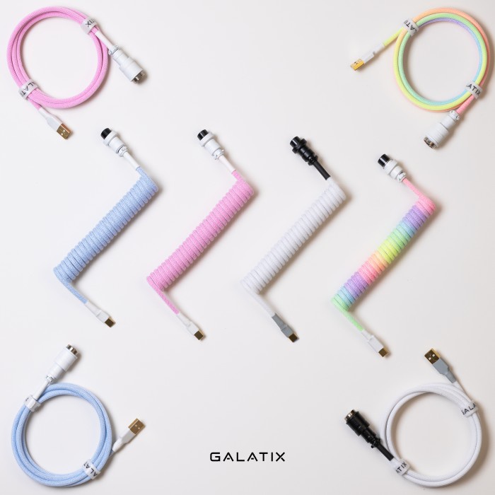 Coiled Cable Mechanical Keyboard By Galatix