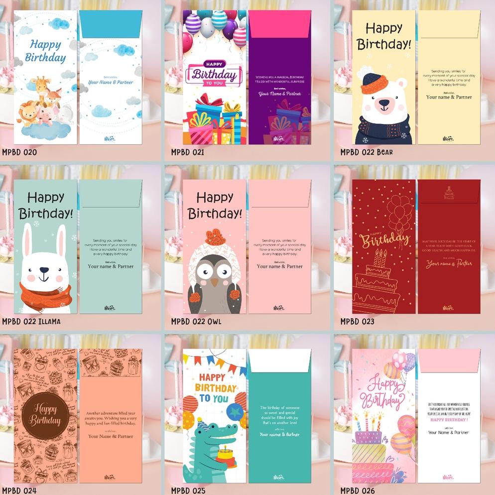 

New Stok Custom Angpao Birthday | Angpau Ulang Tahun | Amplop Uang Hadiah (Mpbd Collection 5) Terlaris