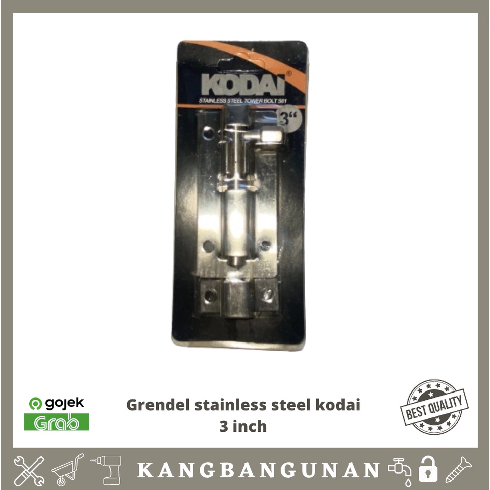 GRENDEL KODAI 4 INCH STAINLESS STEEL GRENDEL JENDELA GRENDEL PINTU