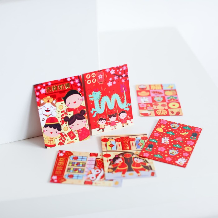

1 Pack Isi 6 Angpao Imlek Angpau Tahun Baru Amplop Uang Cny ((_Baca Diskrips_I))