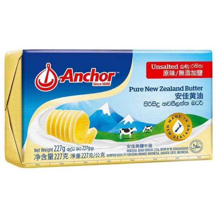 

Butter Anchor Uned / Tawar 227Gr New Zealand Halal