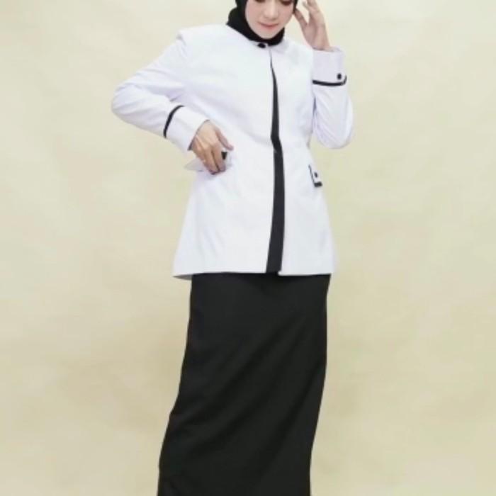 Baju Seragam Putih Hitam  Pns Perawat  Wanita  Pemda