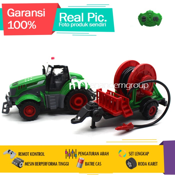 TERLARIS Mainan Mobil Remot Kontrol RC Truk Traktor Pemadam Kebakaran Farm