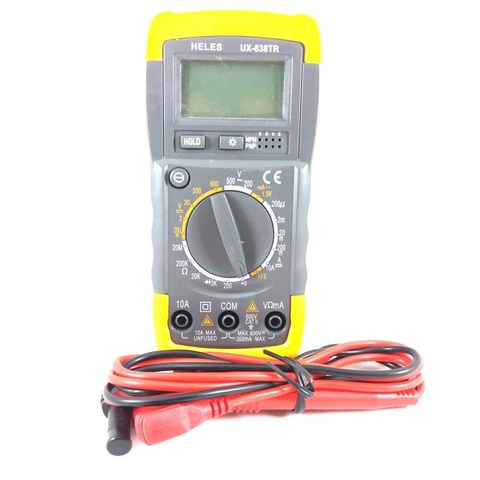 Multimeter Avometer digital Multitester + kabel tester heles UX 838TR