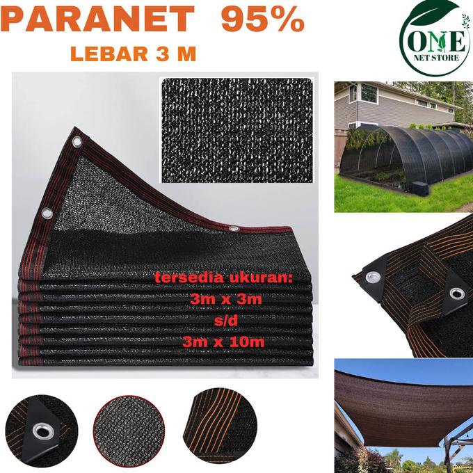 SUNSHADE NET | PARANET 95 % | UKURAN 3M ( GRADE A )