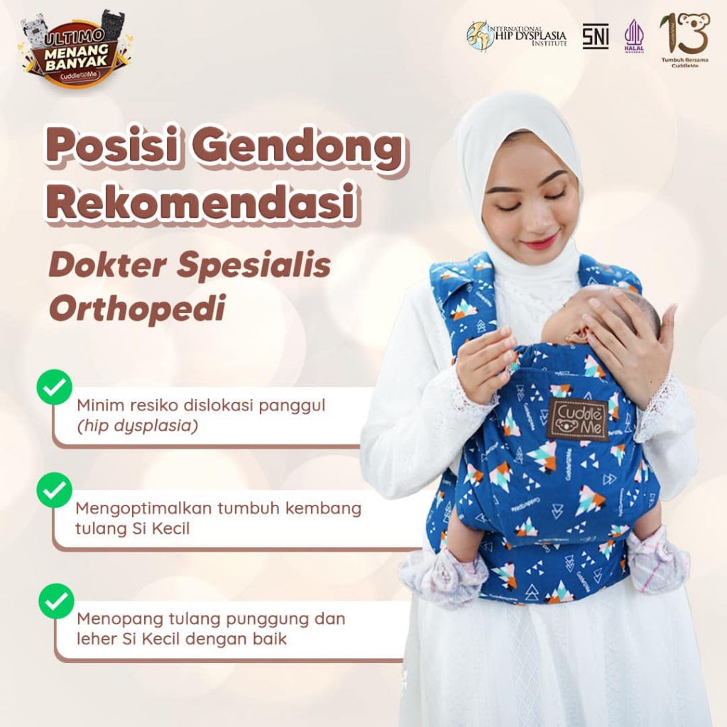 [BABY'S NEEDS] [BONUS HADIAH] Cuddle Me Ultimo Carrier Gendongan Depan Bayi Hipseat Mshape New Born