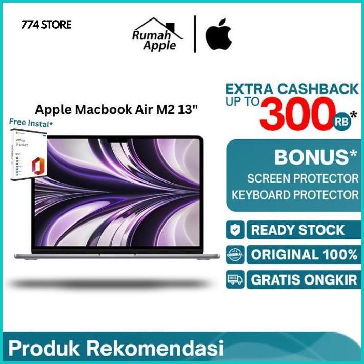 MacBook Air 2022 M2 Chip 13" Inch 512GB RAM 8GB 10 Core GPU Apple IBOX 774 Store