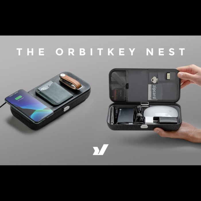 

Orbitkey Nest EDC Desk Organiser with Built-in Wireless Charger