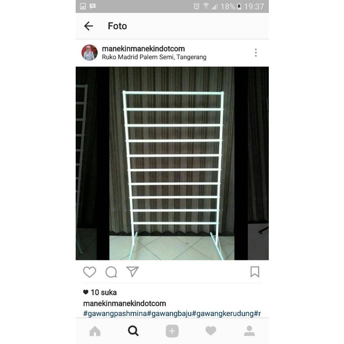 GAWANG KERUDUNG/GANTUNGAN JILBAB/GAWANGAN KERUDUNG 10 SUSUN