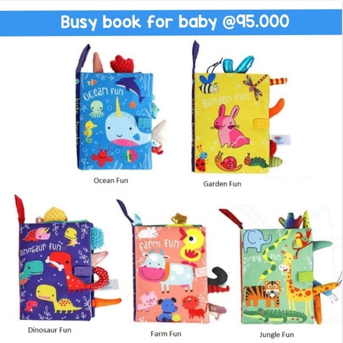 

New!! soft ok buku kain busy ok for baby