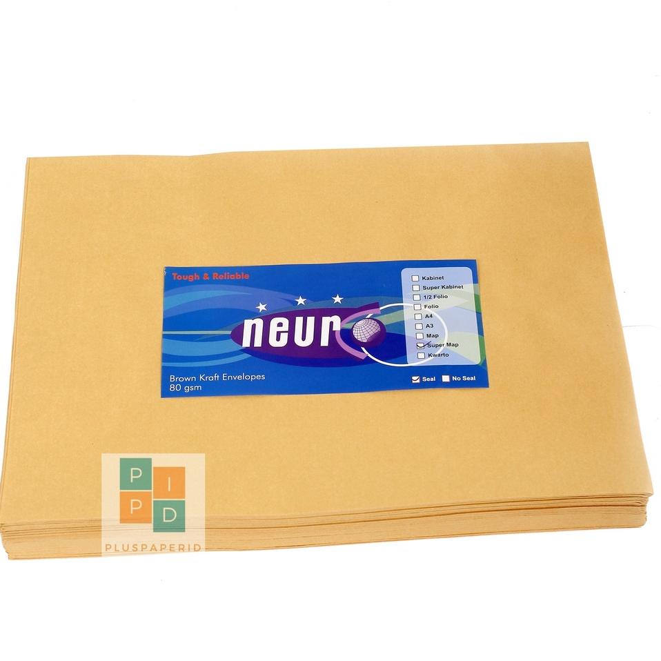 

Neuro - Amplop Coklat Ukuran Map ( 29 X 39,5 Cm ) Seal - Pa