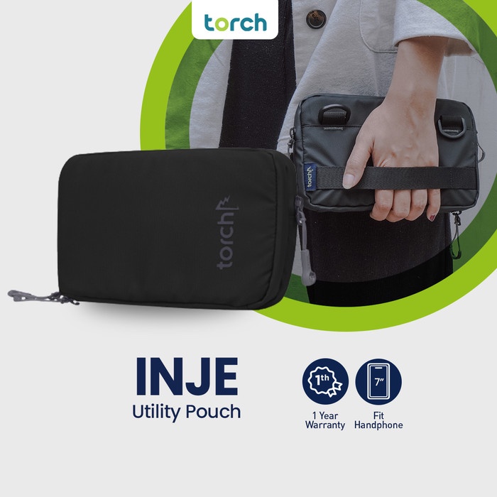 TORCH SLING BAG CLUTH UTILITY POUCH - TAS SELEMPANG DOMPET HP INJE