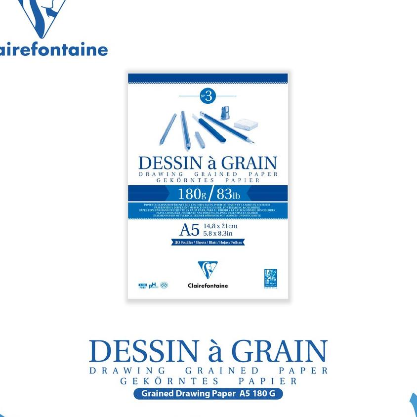 

Buku Sketsa Clairefontaine A5 Dessin A Grain Drawing R Sketch Pad