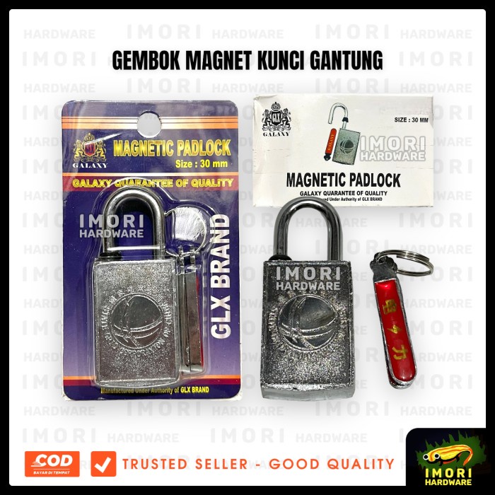 GLX Gembok Magnet Kunci Gantung Tanpa Lubang Anti Maling Toko