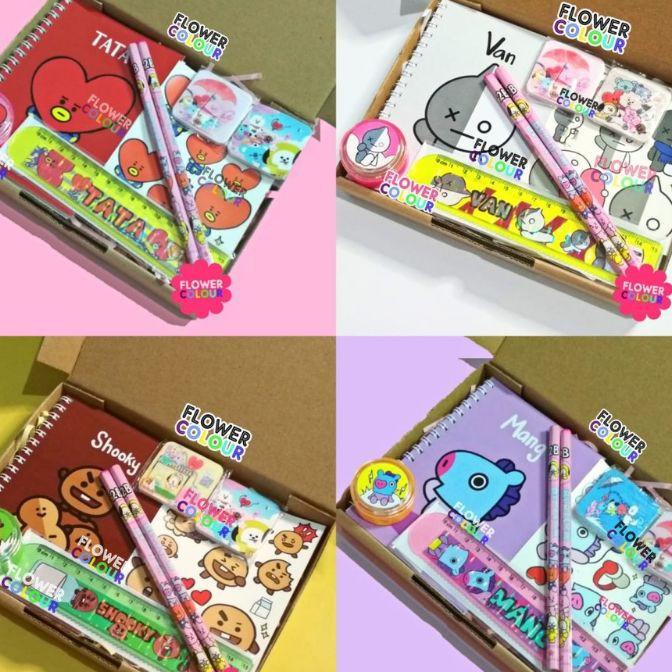 Paket Lengkap Alat Tulis Kter Bts Bt21
