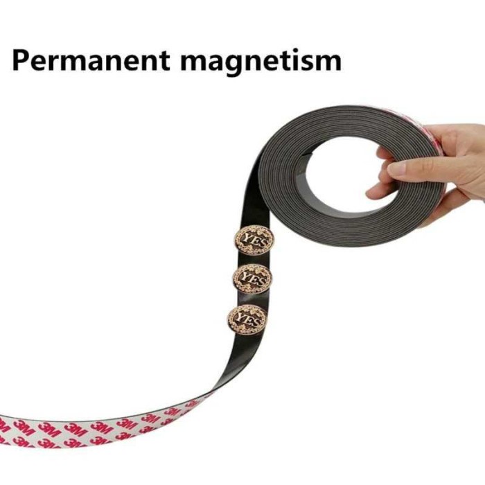 

Lakban Sticker Magnetic Strong Tape Self Adhesive 10MM x 1M - TMK92
