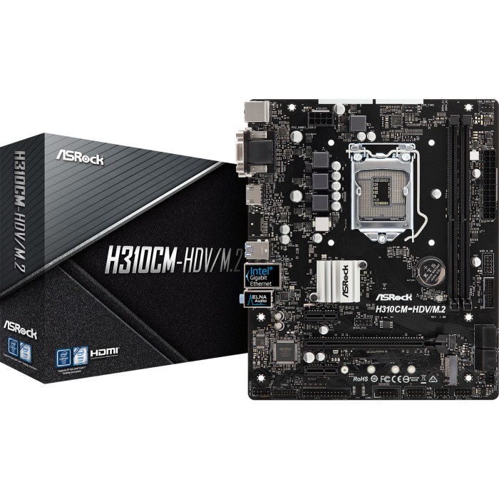 ASROCK H310CM-HDV/M.2 NVME / MOBO ASROCK H310CM-HDV/M.2 GEN 8/9 TH