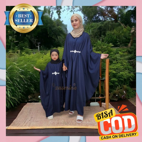 Dress Ibu Anak Perempuan Muslim Import Motif Terkini Gamis Ibu Dan Anak Elegan Branded Model Trendy 