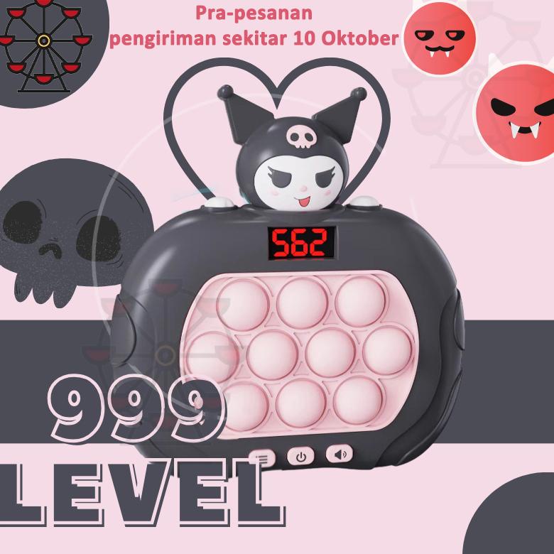 Diskon Besar 999 Level 6 Mode Lcd Display Pop It Games Machine/Game Mendorong Gelembung Musik Pop It