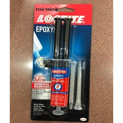 Lem Resin Epoxy Loctite Instant Mix 5 Min,Perekat Serba Guna Loctite Termurah