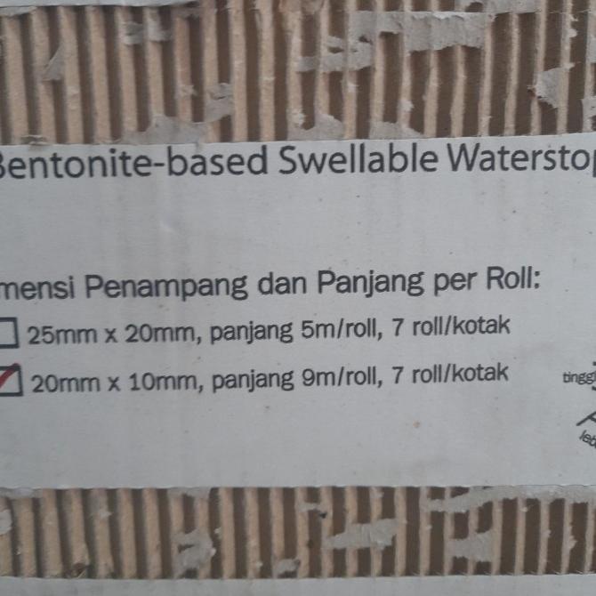 Materstop Dodol Waterstop Cormix.9Meter Termurah