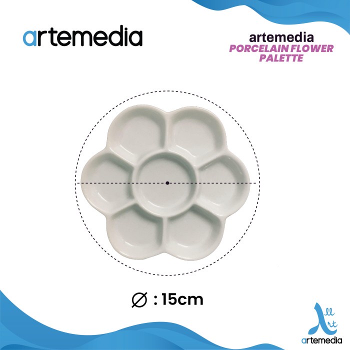 

ARTEMEDIA PORCELAIN FLOWER PALETTE 15CM ORIGINAL TERBARU