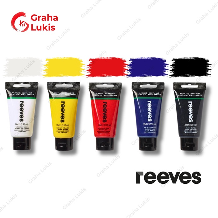 

REEVES ACRYLIC COLOUR FINE ARTIST SET 5 X 75ML ORIGINAL TERBARU