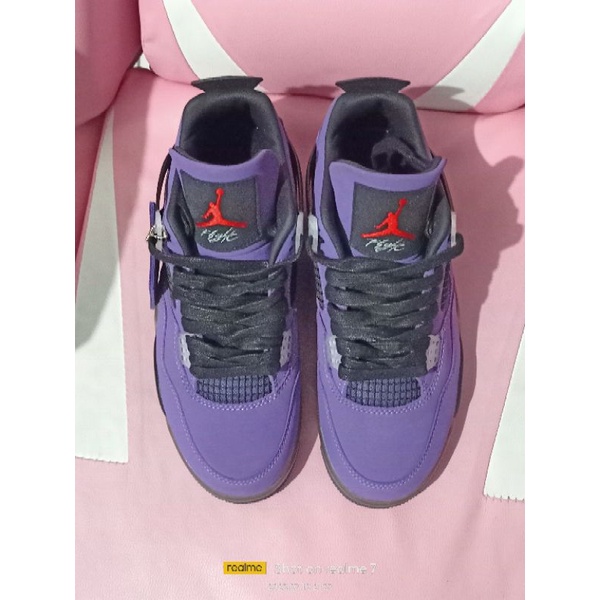 AIR JORDAN RETRO 4 TRAVIS SCOTT FRIEND AND FAMILY SIZE 41 SAMPLE TAG PROMO EDITION
