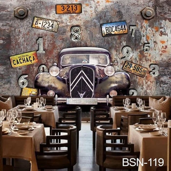 Promo Wallpaper Custom 3D Wallpaper Dinding Cafe 2