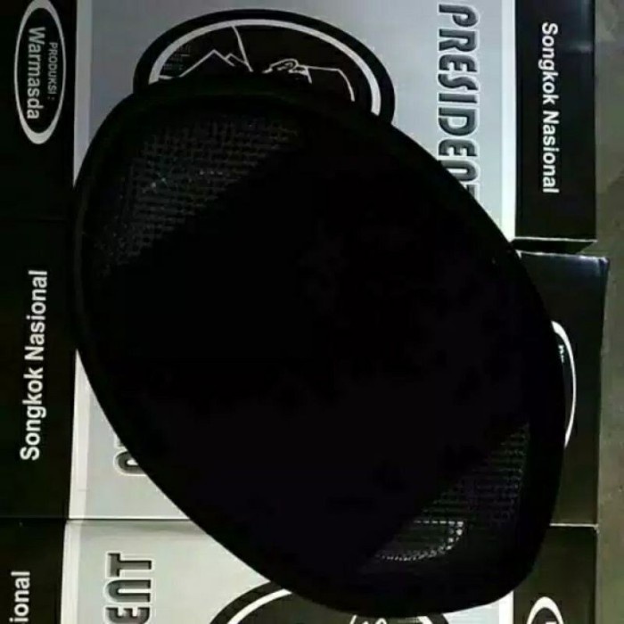 Songkok Presiden / Peci Hitam Polos Ac Presiden Premium