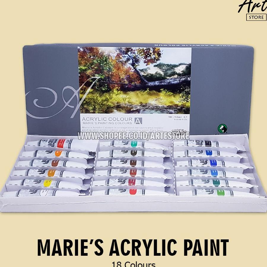 

Cat Acrylic Maries 18 Warna