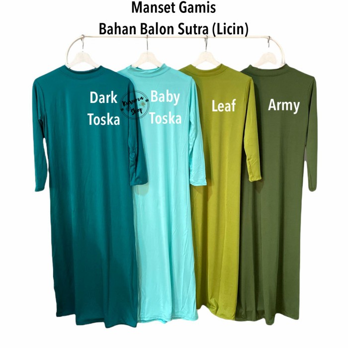 Gamis Murah Bahan Spandek Balon Sutra Ready