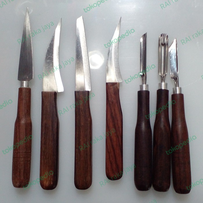 

Pisau Set Garnis Isi 7 Pcs Pisau Ukir Buah Dan Sayuran