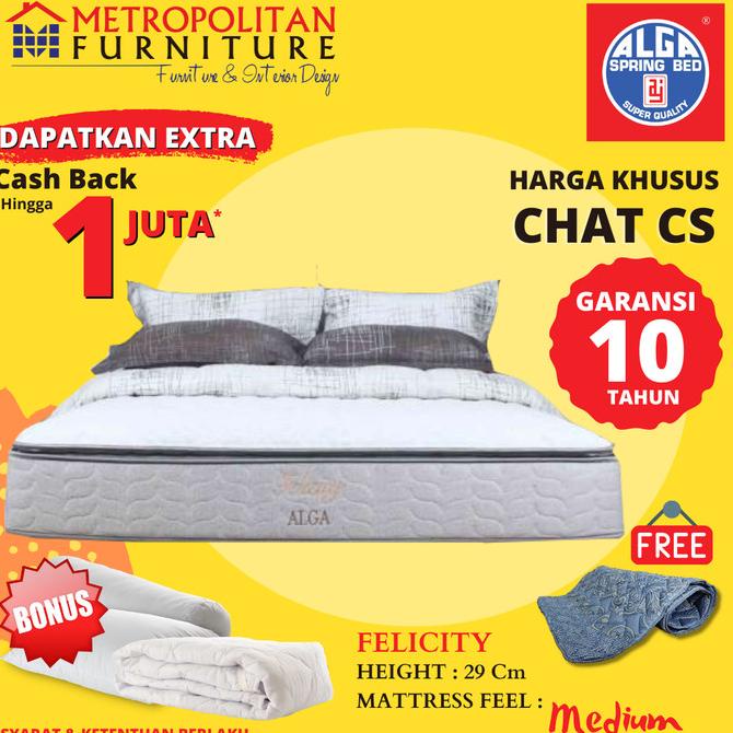 Kasur Springbed ALGA Felicity spring bed matras Set