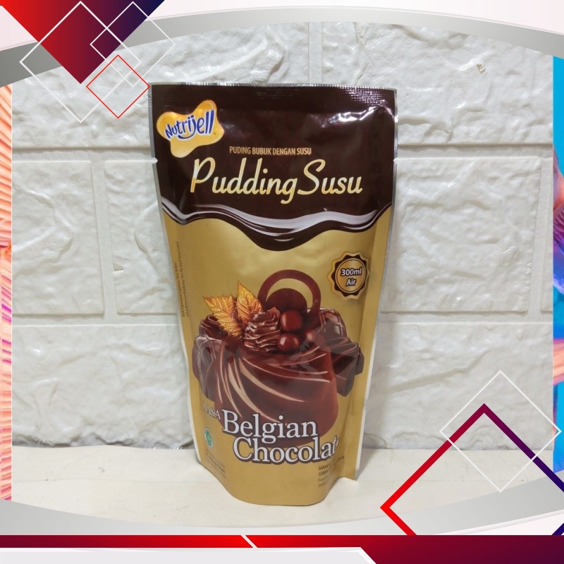 

Nutrijell Pudding Susu Rasa Belgian Chocolate 130gr .