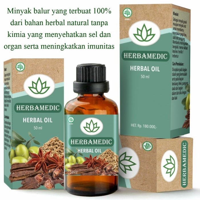

Herbamedic, minyak herbal peningkat imunitas, obat berbagai penyakit
