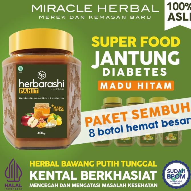

Paket 8 botol MIRACLE HERBAL Madu Hitam Bawang Putih 400ml