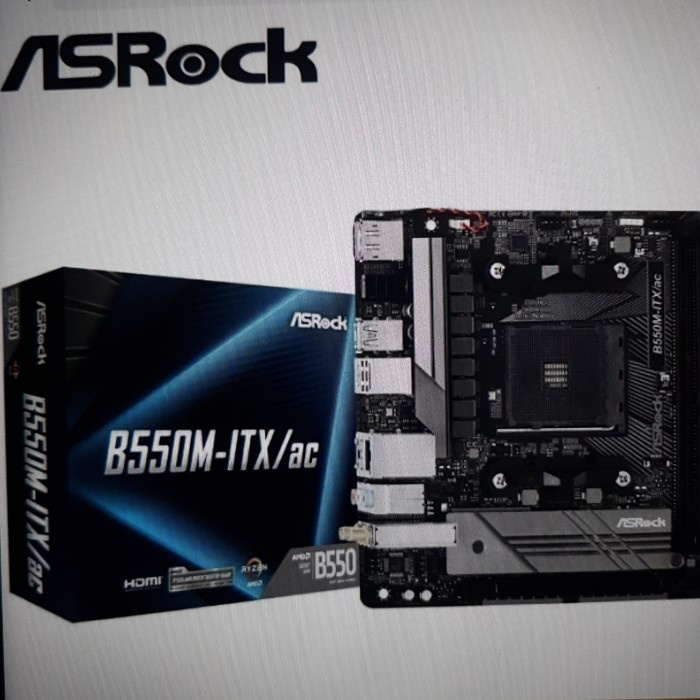 Motherboard ASROCK B550M ITX/AC AM4 Mini ITX Ryzen AMD Mobo