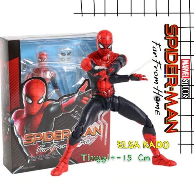 Promo Shf Spiderman Far From Home Upgrade Suit Action Figure Iron Spider
