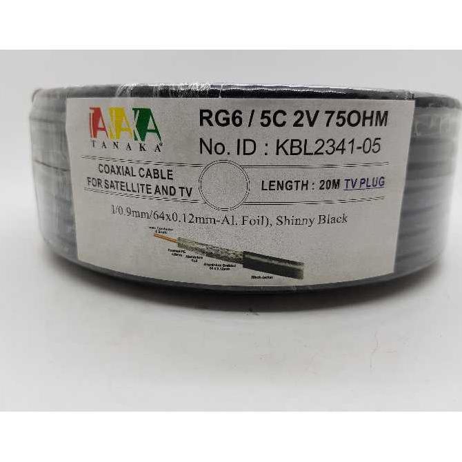 Kabel antena TV tanpa booster 5C Merk TANAKA
