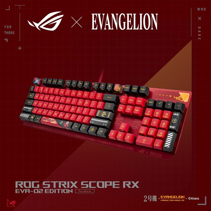 ASUS ROG STRIX SCOPE RX EVA-02 EDITION ROG RX RED GAMING KEYBOARD