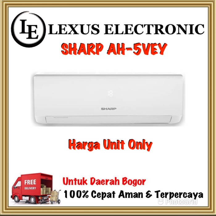 Sharp Ac 0,5 Pk Ah-A5Vey 5Vey Standart Freon R32 Ready