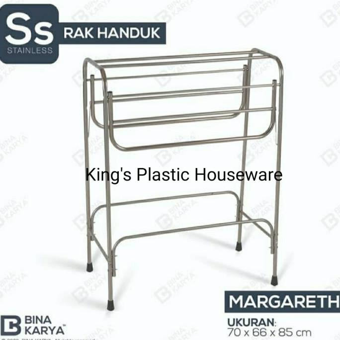 Jemuran Handuk Stainless Steel Margareth BINA KARYA Rak Handuk