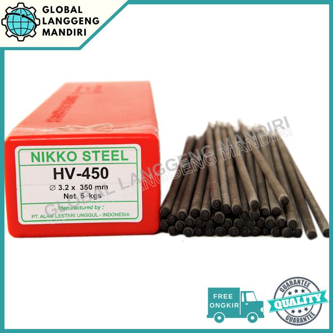 Kawat las Nikko Steel HV 450 3.2MM (5KG)/ HV450 3.2 MM 3,2MM 3,2 MM